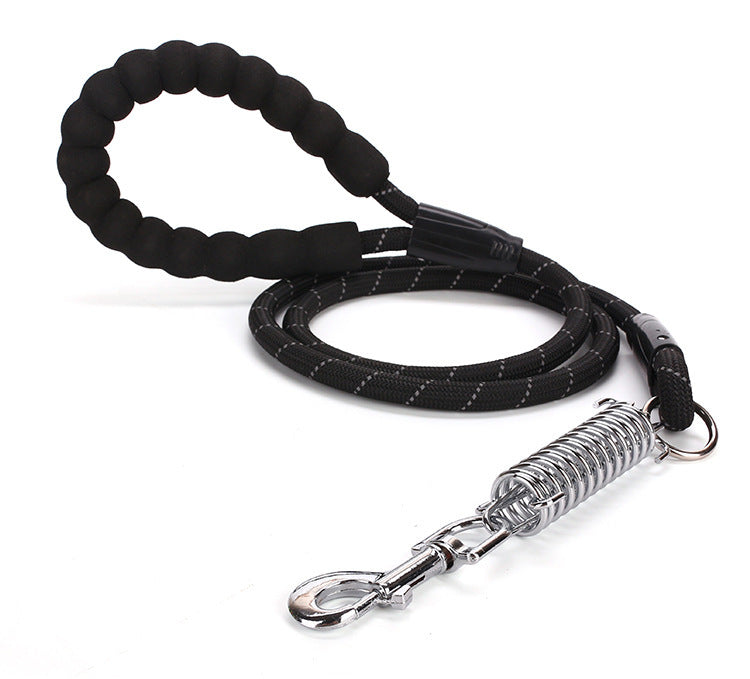 Dog Leash EVA Nylon Reflective Spring Anti- Wash Leash Strong Durable Round Rope Pet Outdoor Products